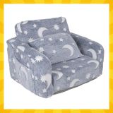 Sillón Reclinable Infantil KRUZZEL 2 en 1 – Sillón y Chaise Longue con Puf, Suave y Lavable - imagen 6