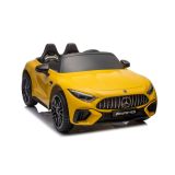 Coche Eléctrico Infantil Mercedes AMG SL63 Amarillo Pintado con Control Remoto y Asiento de Eco-Cuero - imagen 5