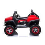 Coche Eléctrico Infantil Mercedes Unimog 4x4 12V LEAN CARS - Rojo - imagen 3
