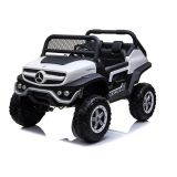 Coche Eléctrico Infantil Mercedes Unimog 4x4 12V LEAN CARS - Blanco - imagen 3