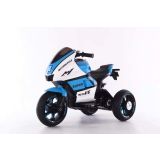 Moto Eléctrica para Niños HT-5188 12V Color azul – Doble Motor de 35W, Luces LED y Panel de Música MP3