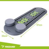 Tabla Multifuncional TRIZAND para Pilates y Yoga 97x35 cm con Asas y Bandas Elásticas - imagen 7