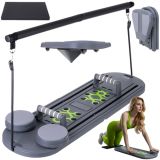 Tabla Multifuncional TRIZAND para Pilates y Yoga 97x35 cm con Asas y Bandas Elásticas