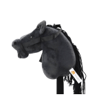 Cabeza de Caballo de Peluche | Hobby Horse Negro con Sonidos Realistas - imagen 3