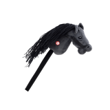 Cabeza de Caballo de Peluche | Hobby Horse Negro con Sonidos Realistas - imagen 4