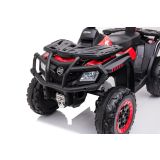 Quad Eléctrico Infantil S615 con Motor 4x80W, Batería 24V y Audio - Hasta 8 km/h-Rojo - imagen 2