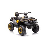 Quad Eléctrico Infantil S615 con Motor 4x80W, Batería 24V y Audio - Hasta 8 km/h-Amarillo - imagen 7