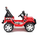 Coche Eléctrico Infantil Jeep Raptor S618 Rojo con Ruedas EVA y Control Remoto - imagen 3