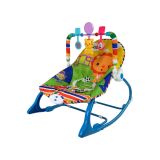 Mecedora Infantil 2 en 1 con Vibraciones y Sonidos - Azul Tigre - imagen 3