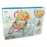 Mecedora Infantil 2 en 1 con Vibraciones y Sonidos - Azul Tigre - imagen 5