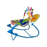 Mecedora Infantil 2 en 1 Azul Cebra - Vibraciones y Sonidos - imagen 3