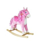 Caballito Balancín Rosado con Rizos, Sonidos y Movimiento de Hocico y Cola – 74 cm - imagen 2