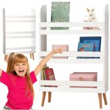 Estantería Infantil RUHHY de Madera MDF – 3 Estantes Abiertos para Libros y Juguetes