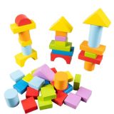 Set de Bloques de Madera Multicolor Kruzzel: 100 Piezas para Construcción Creativa - imagen 7