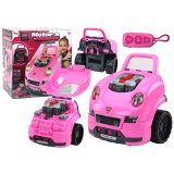 Taller y Coche de Ensamblaje DIY para Niños – Kit Interactivo Rosa

