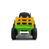 Tractor Eléctrico Infantil XMX611 Verde 12V con Mando y Panel Musical
