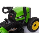 Tractor Eléctrico Infantil XMX611 Verde 12V con Mando y Panel Musical
