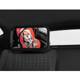 Espejo vigilabebés negro para asiento trasero de coche