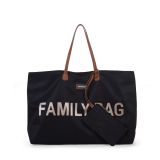 Bolso familiar Family Bag Negro Letras Doradas , Childhome