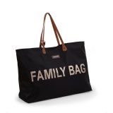 Bolso familiar Family Bag Negro Letras Doradas , Childhome