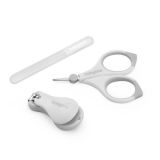 Set de Cuidado de Uñas BabyOno  - Completo y Seguro para Bebés-Gris - imagen 3