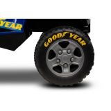 Correpasillos Goodyear Quad Ride-On para Niños de 1 a 3 Años – Sonidos, Volante Giratorio y Almacenaje