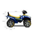 Correpasillos Goodyear Quad Ride-On para Niños de 1 a 3 Años – Sonidos, Volante Giratorio y Almacenaje