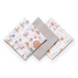 Set de 3 muselinas de Bambú en color Gris , 70 x 70 cm - imagen 2
