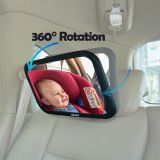 Espejo Retrovisor para Coche Akuku con Visión de 360° – Observa a tu Bebé de Forma Segura