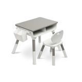 Conjunto de mesa y silla Lara, divertido y colorido, perfecto para niños a partir de 3 años.