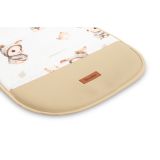 Colchoneta Reversible de Muselina para Cochecito - Motivo Conejito Beige - imagen 3