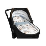 Conjunto para Cochecito de Bebé: Manta y Almohada en Muselina - Jeans Dragones - imagen 2