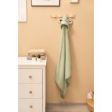 Toalla de Baño Suave con Capucha Rana 90x90 cm - Verde - imagen 4