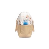 Bolso para Cochecito de Cuero Ecológico Beige con Conejitos - imagen 2