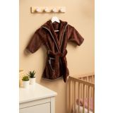 Albornoz Infantil Suave con Orejas de Oso Teddy - Marrón - Para Niños de 1 a 2 Años - imagen 4