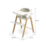 Silla alta de bebé multifuncional TRIPLO- Trona, hamaca y silla - 3 en 1 - imagen 20