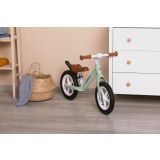 Bicicleta de equilibrio Inter con diseño pastel, altura ajustable, ruedas grandes y sillín de eco-cuero. Ideal para niños de 3 a 6 años.
