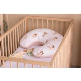 Cojín de Lactancia Muselina Rosa Ballerinas – Almohada Ergonómica Multifuncional para Bebé 0+ - imagen 5