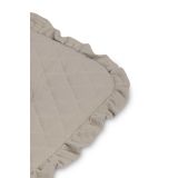 Saco arrullo para bebé 75x75 cm en algodón y muselina acolchada. Doble cara, relleno hipoalergénico y cierre ajustable. Diseño Dandelions Beige.
