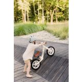 Bicicleta de equilibrio Inter con diseño pastel, altura ajustable, ruedas grandes y sillín de eco-cuero. Ideal para niños de 3 a 6 años.