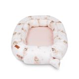 Nido para Bebé de Muselina Rosa Ballerinas 80x45 cm con Almohada – Seguro y Reversible