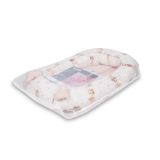Nido para Bebé de Muselina Rosa Ballerinas 80x45 cm con Almohada – Seguro y Reversible