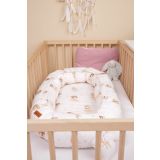 Nido para Bebé de Muselina Rosa Ballerinas 80x45 cm con Almohada – Seguro y Reversible