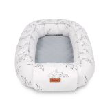 Nido para Bebé de Muselina Verde Branch 80x45 cm con Almohada – Seguro y Reversible