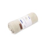 Manta de Bebé 100% Lana Merino Melange 90x75 – Beige Claro, Termorreguladora - imagen 2
