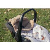 Saco Universal Silla de Coche y Carrito Dogs Beige 80x40 cm