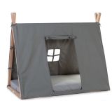 Funda gris para Cama Tipi 70 x 140 cm 