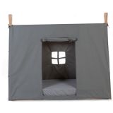 Funda gris para Cama Tipi 70 x 140 cm 