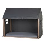 Funda gris para Cama Casa 90x200 cm - Childhome