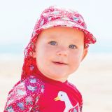 Gorra de Protección Solar Bebés y Niñas Frambuesa - imagen 4